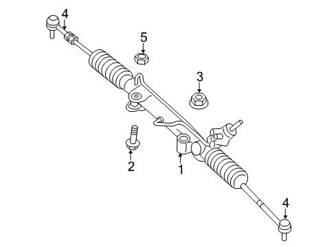 2014 Jeep Grand Cherokee Steering Gear Diagram for 52124848AF