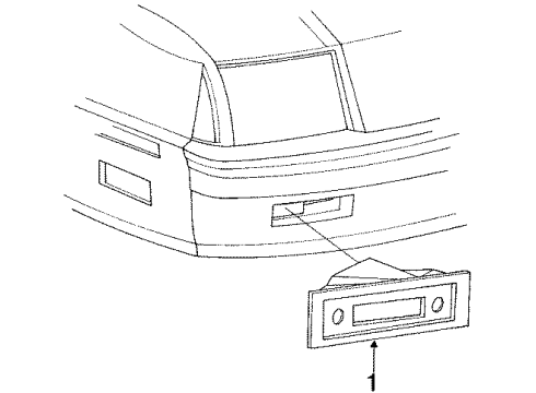 1991 Chrysler LeBaron Parking Lamp Diagram for 4321684