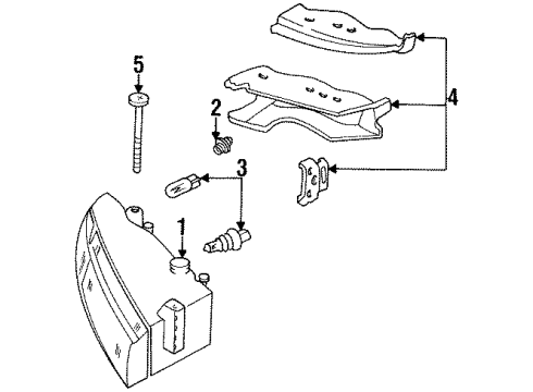 1998 Chrysler Cirrus Composite Assembly Diagram for 4630872AB