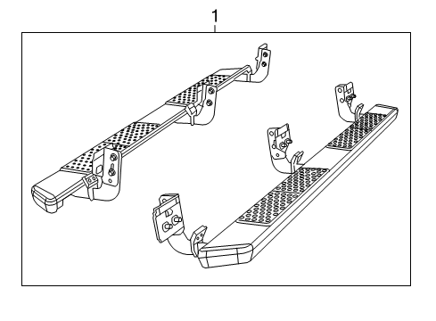 2013 Ram 1500 Running Board Diagram for 68148294AB