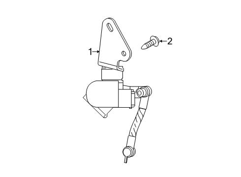2025 Ram 3500 Height Sensor, Rear Driver Side Diagram for 68340189AB
