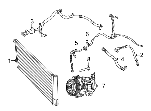 2020 Ram ProMaster City Discharge Hose Diagram for 68483834AA
