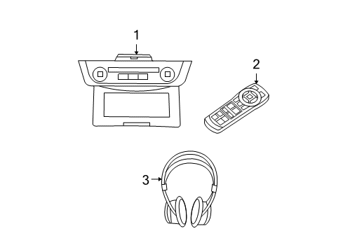 2007 Dodge Ram 1500 Entertainment System Components Diagram 2 - Thumbnail