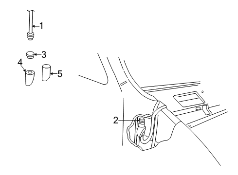 1998 Dodge B2500 Adapter Diagram for 56019980
