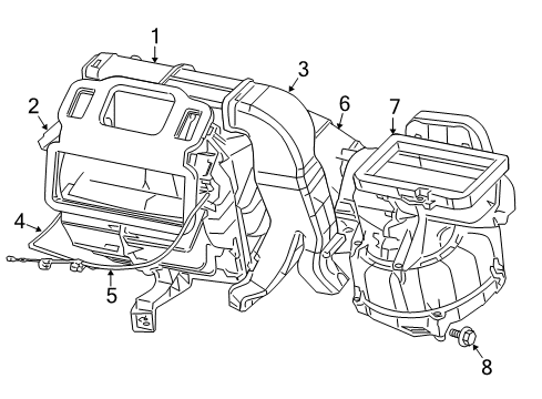 2006 Chrysler PT Cruiser Air Inlet Diagram for 5179473AA