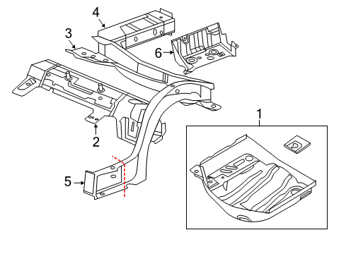 2017 Chrysler 300 Tow Hook Diagram for 68245695AA