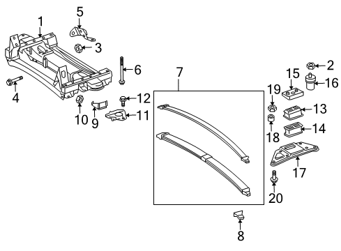 2006 Dodge Sprinter 3500 Shock Mount Diagram for 5118707AA
