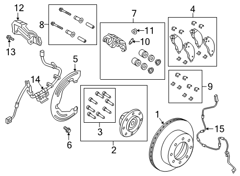 2025 Ram 2500 Hub - Brake Diagram for 68292887AB