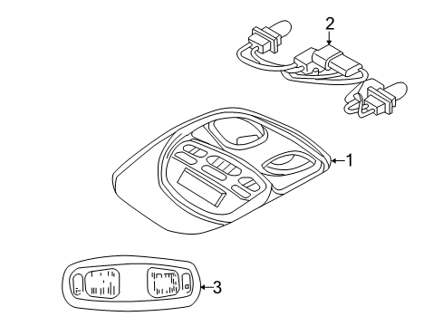 2003 Chrysler 300M Overhead Console Diagram