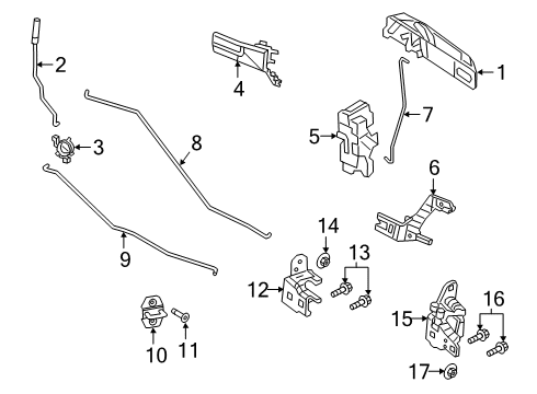 2022 Ram 2500 Lock Knob Grommet Diagram for 68081539AA
