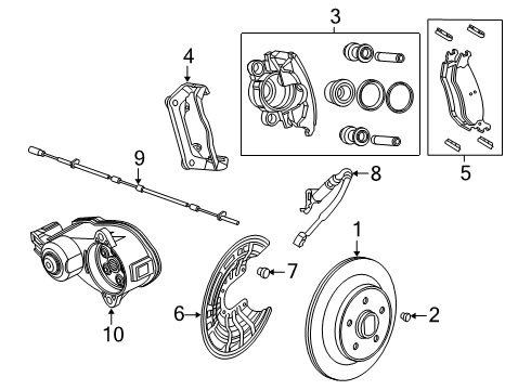 2019 Ram 1500 Splash Shield, Rear Passenger Side Diagram for 68330564AC