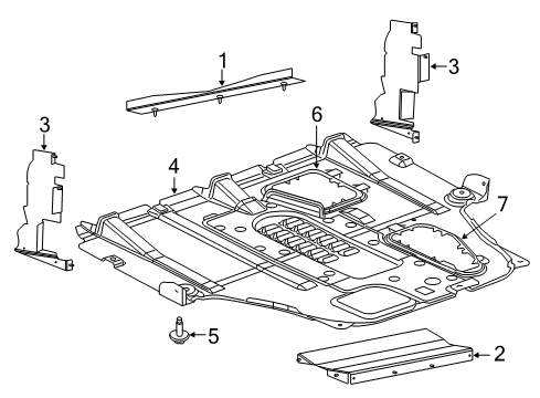 2014 Dodge Dart Side Shield Diagram for 68381770AA
