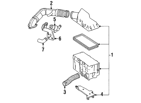 1990 Dodge Monaco Air Inlet Diagram