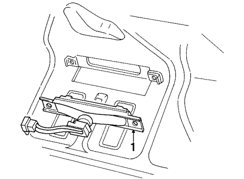 1998 Chrysler Sebring High Mount Lamps Diagram