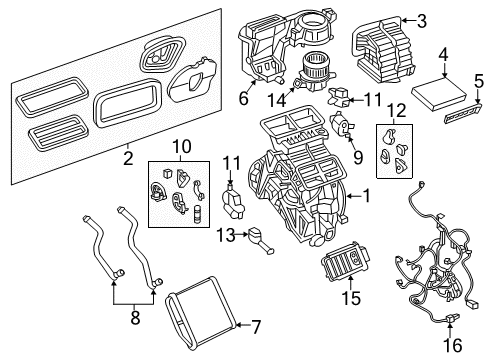 2017 Jeep Renegade Blower Motor Diagram for 68266039AA