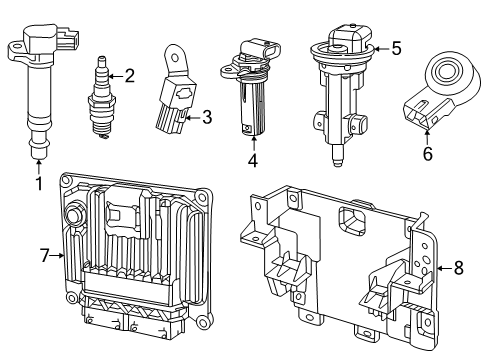 2025 Ram 1500 Module - Generic Engine Diagram for 68546914AD