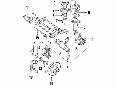 1993 Dodge Daytona Spring Diagram for 4449516