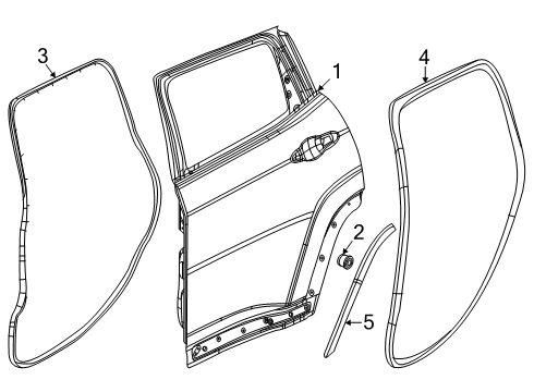 2019 Jeep Compass Rear Door Diagram