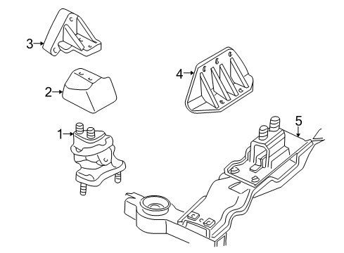 2001 Chrysler 300M Heat Shield, Passenger Side Diagram for 4593286AB