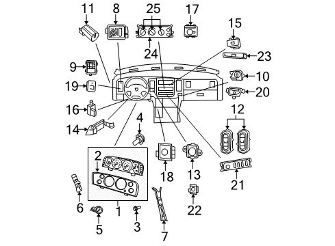 2008 Dodge Ram 1500 Multifunction Switch Diagram for 56044802AC