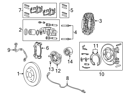 2019 Dodge Durango Caliper Seal Kit Diagram for 68367053AA