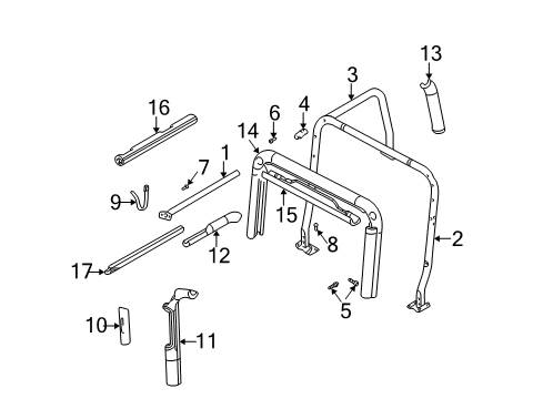 2004 Jeep Wrangler Dome Lamp Diagram for 56047114AD