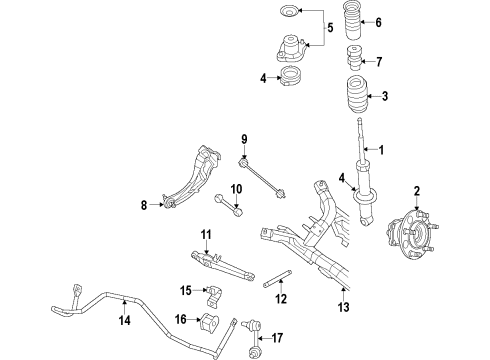 2010 Jeep Patriot Lower Control Arm, Rear Diagram for 5105688AE