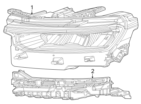 2021 Jeep Grand Cherokee L Mount Bracket Screw Diagram for 68530626AA