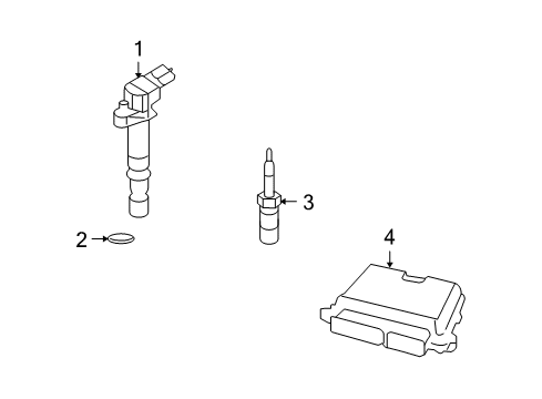 2008 Jeep Liberty Ignition Coil O-Ring Diagram for 5072382AA