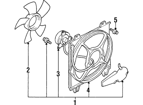 1999 Chrysler Sebring Motor Diagram for MR206125