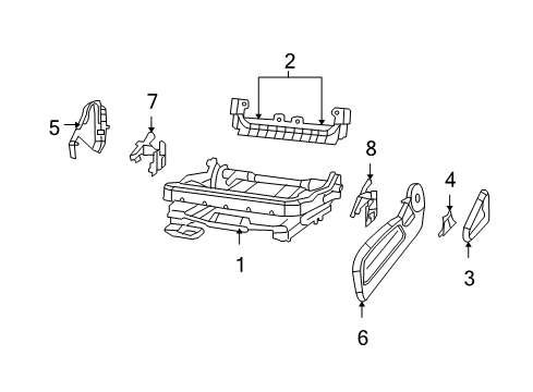 2008 Jeep Liberty Recline Handle, Gray, Driver Side Diagram for 1JT311D5AA