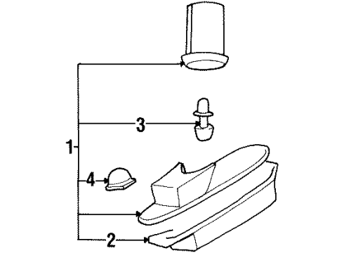 1998 Chrysler Sebring License Lamps Diagram
