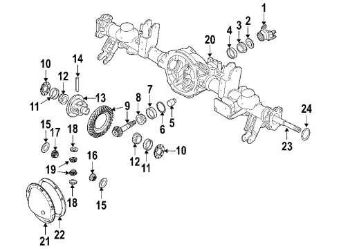 2005 Jeep Grand Cherokee Damper, Rear Diagram for 52114082AC