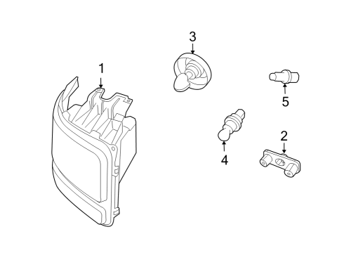 2009 Dodge Nitro Composite Headlamp Diagram for 55157236AE