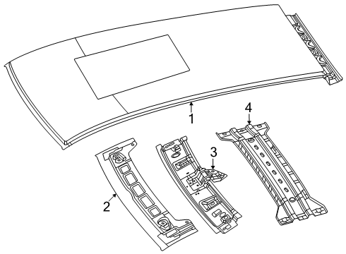 2024 Dodge Hornet Roof & Components Diagram 2 - Thumbnail
