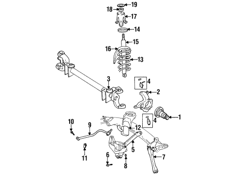 1994 Dodge Ram 2500 Track Bar Diagram for 4796791