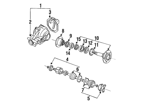 1991 Dodge Stealth Wheel Stud, Front Diagram for MB911495