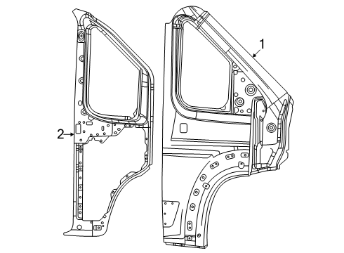 2024 Ram ProMaster EV Aperture Panel Diagram