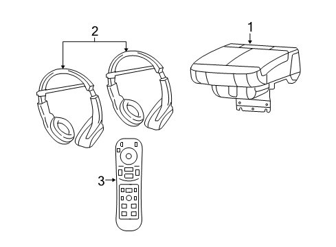 2008 Chrysler Sebring Entertainment System Components Diagram