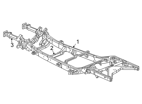 2005 Dodge Dakota Frame Assembly Diagram for 52013261AA