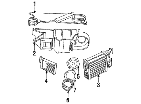 1989 Dodge Spirit A/C Hoses Diagram for 4773353