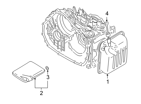 2001 Chrysler Sebring Dipstick Diagram for MD763032