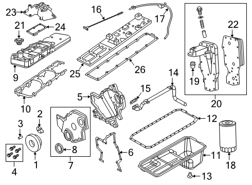 2024 Ram 2500 PLENUM-INTAKE MANIFOLD Diagram for 68716424AA