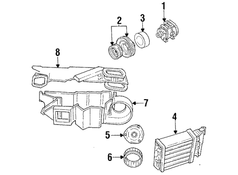 1994 Chrysler LeBaron Air Conditioner Diagram