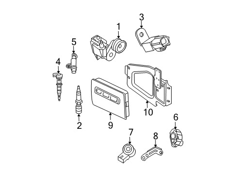 2006 Dodge Ram 1500 Plug Wire Diagram for 5029652AA