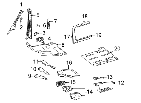 2009 Dodge Sprinter 3500 Cover Shield Diagram for 1HB31XDVAA