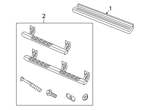 2012 Ram 2500 Running Board Diagram for 82211496AG