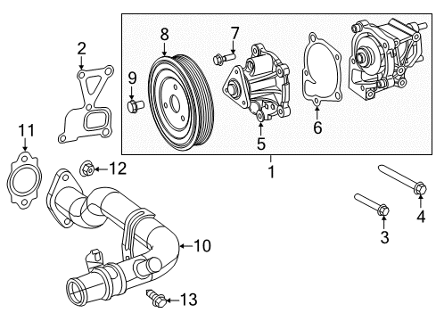 2017 Chrysler 200 Tube Bolt Diagram for 6102458AA