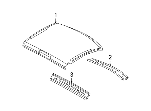 2010 Dodge Ram 1500 Roof & Components Diagram 3 - Thumbnail