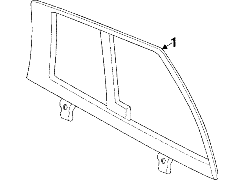 1995 Dodge Viper Glass Diagram for JU72MX9